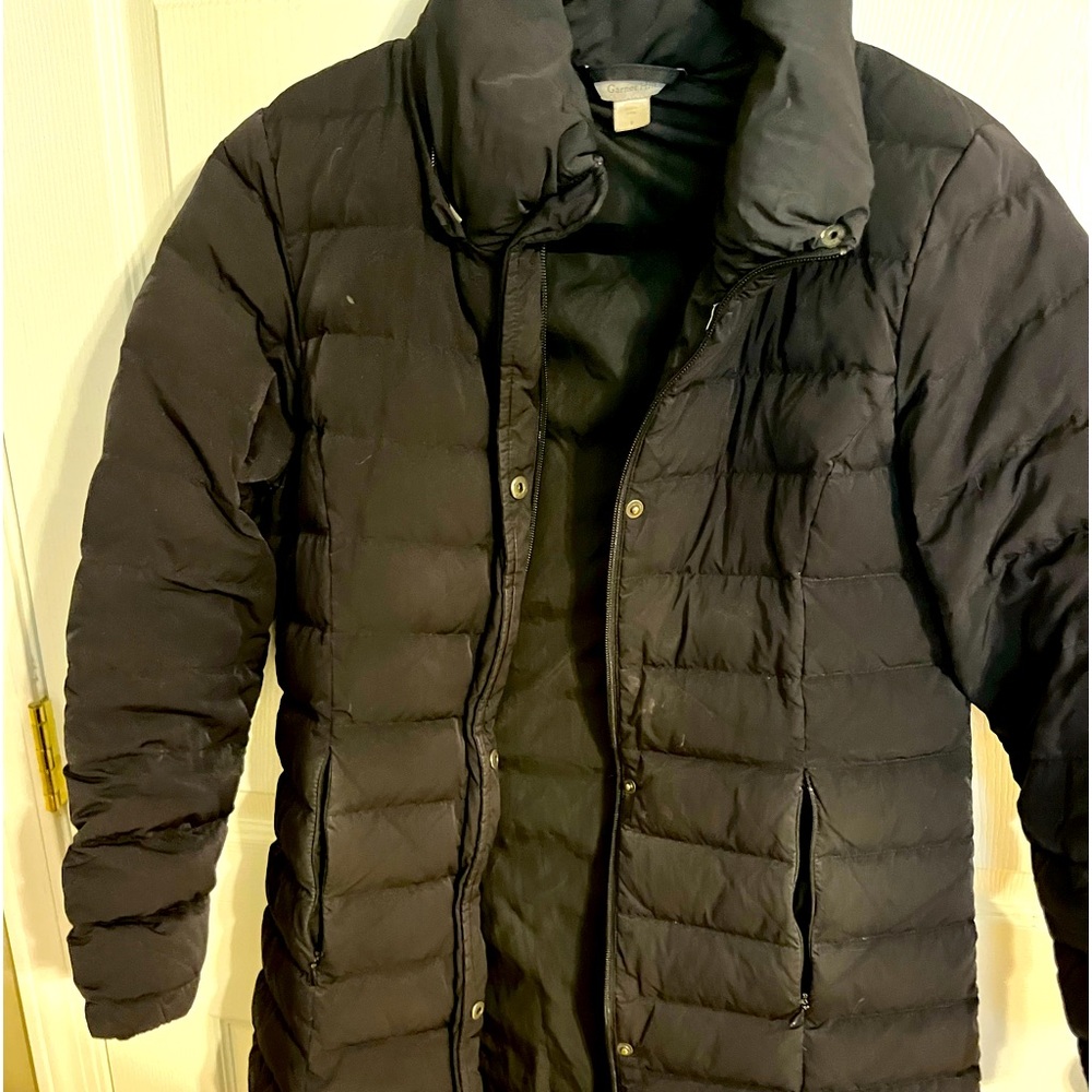Garnet Hill - black winter coat - size 8